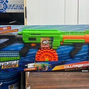 Adventure Force Villainator Submachine Pump Action Super Drum Dart Blaster